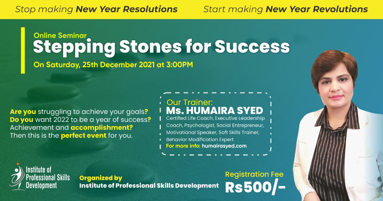 Stepping Stones for Success – Webinar